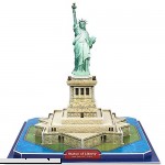 CubicFun 3D Puzzle Model Kits Toy US Architectural Kit for Adults and Kids The Small Statue of Liberty  B074KK9J4X
